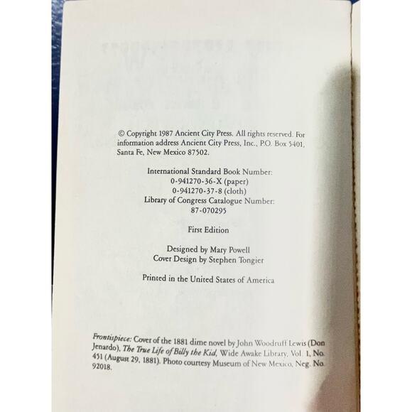 They Knew Billy the Kid Paperback Book – by Robert F. Kadlec - January 1, 1987 - Picture 5 of 8